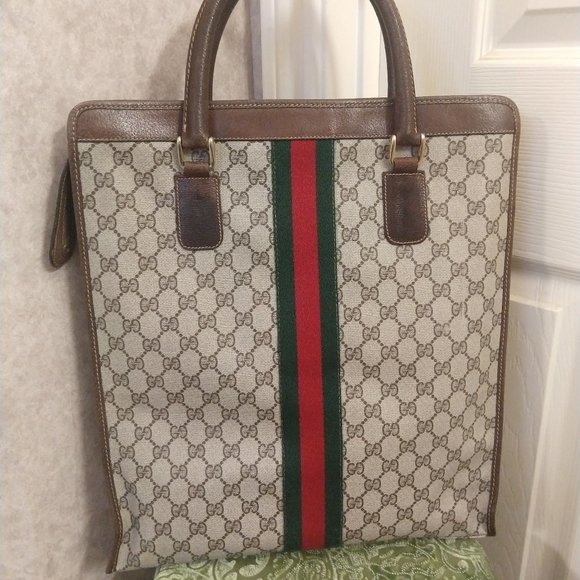 Gucci GG Supreme Monogram Web Tote - Picture 2 of 16